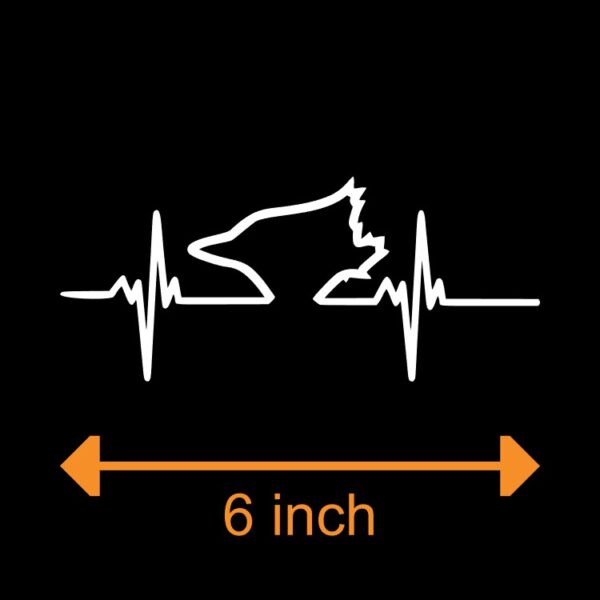 Blue Jays Heart Beat - 6 inch Decal