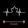 Maple Leafs Heart Beat - 6 inch Decal Maple Leafs Heart Beat - 6 inch Decal