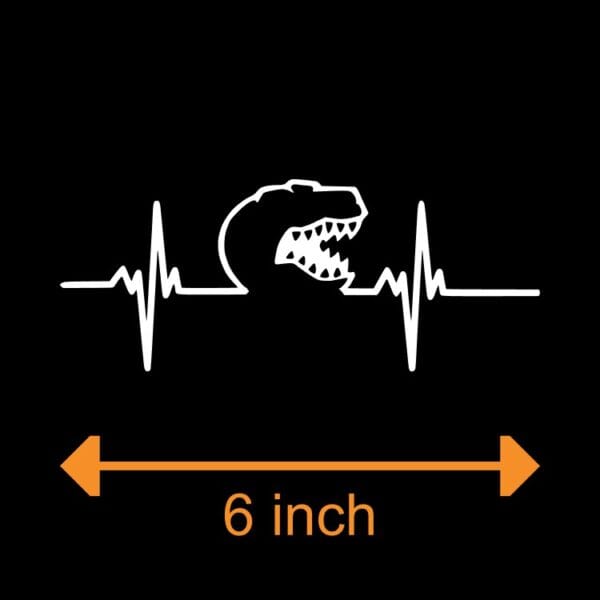 Toronto Raptors Heartbeat Die Cut Decal – 6 Inch Vinyl Sticker