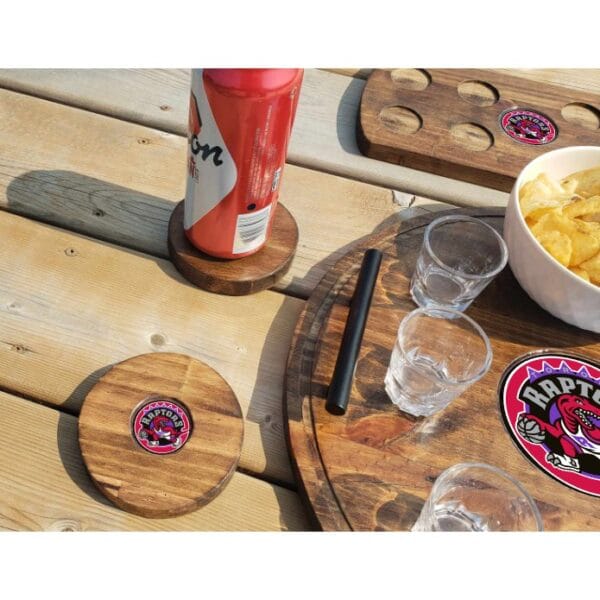 Toronto Raptors Bar Set Coaster Close Up
